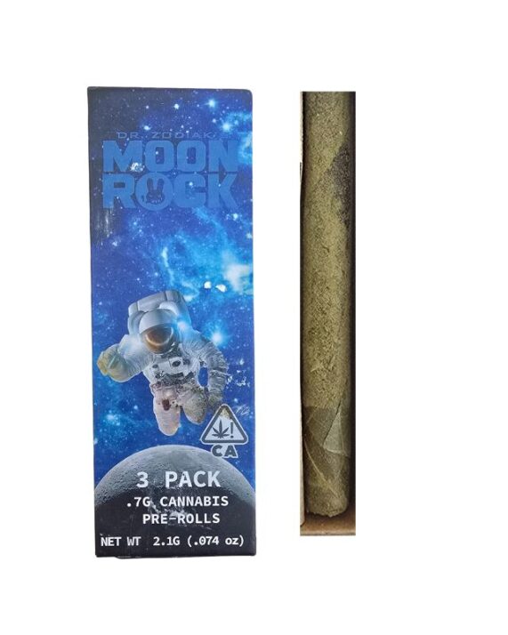 PORROS PRE-ROLADOS - MOON ROCK- "Dr Zodiak"  (3 piezas) HIBRIDA