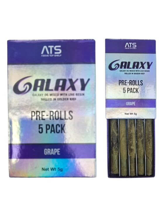PORROS PRE-ROLADOS - GALAXY- "Grape"  (5 piezas)
