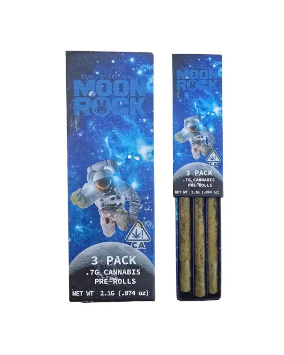PORROS PRE-ROLADOS - MOON ROCK- "Dr Zodiak"  (3 piezas)