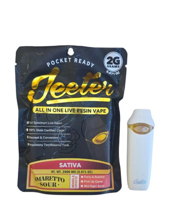 PLUMA DE WAX DESECHABLE -JEETER "Amaretto sour" 2 G (SATIVA)