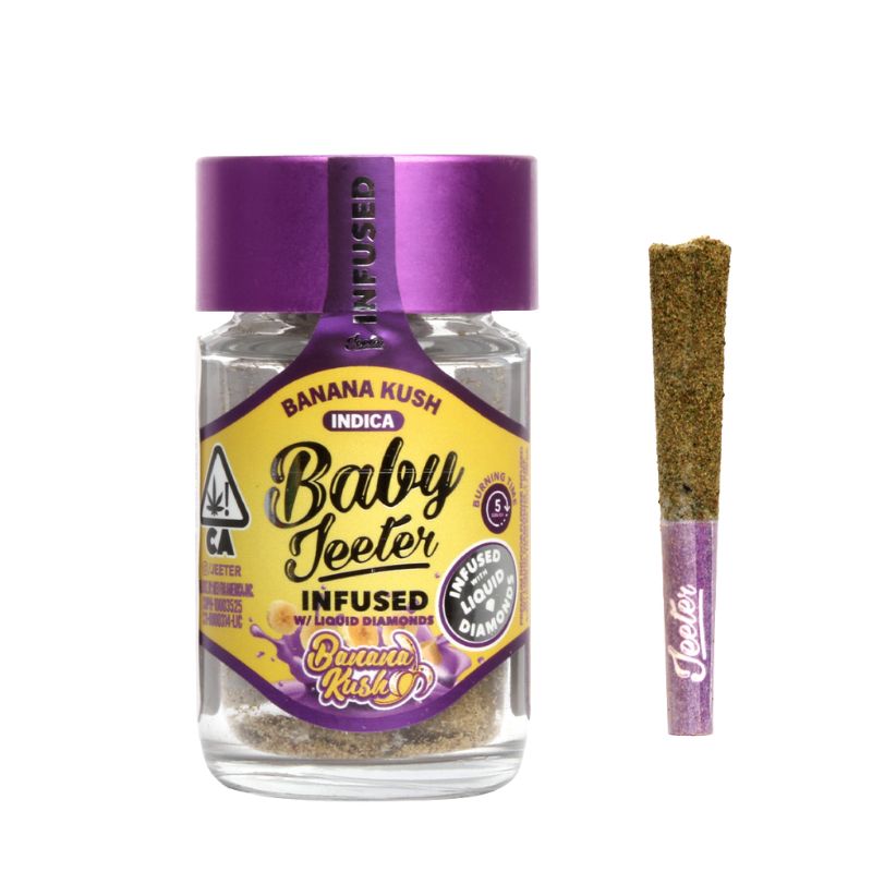 PORROS PRE-ROLADOS - BABY JEETER - "Banana Kush"  2.5 GR (5 piezas) ÍNDICA