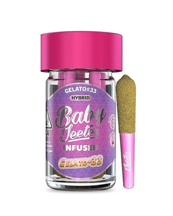 PORROS PRE-ROLADOS - BABY JEETER - "Gelato #33"  2.5 GR (5 piezas) HIBRIDA