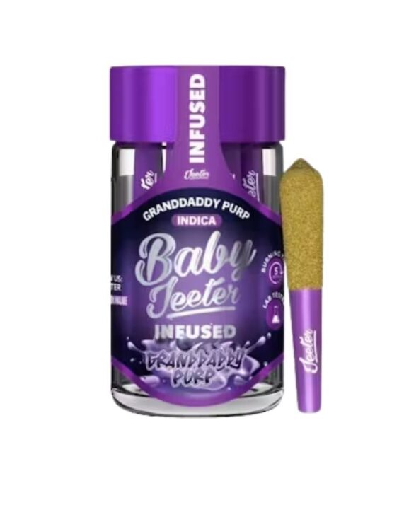 PORROS PRE-ROLADOS - BABY JEETER - "Granddaddy Purp"  2.5 GR (5 piezas) ÍNDICA