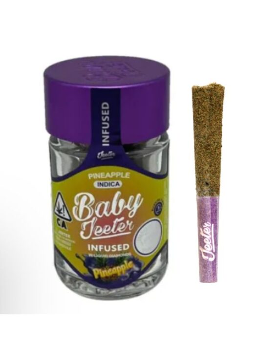 PORROS PRE-ROLADOS - BABY JEETER - "Pineapple"  2.5 GR (5 piezas) ÍNDICA