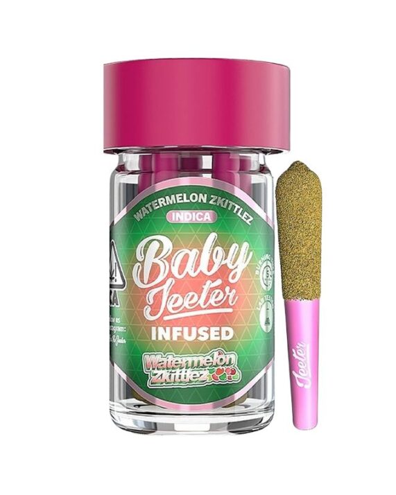 PORROS PRE-ROLADOS - BABY JEETER - "Watermelon Zkittez"  2.5 GR (5 piezas) ÍNDICA