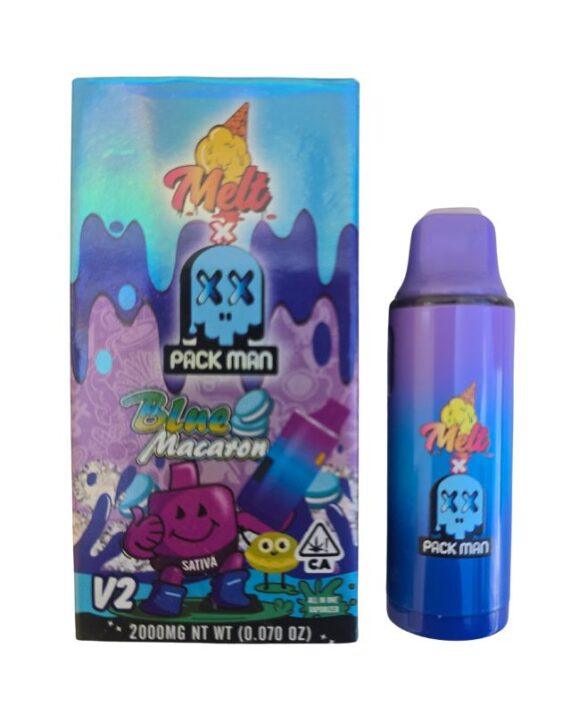 PLUMA DESECHABLE WAX PACK MAN "Blue Macaron" 2 ML (SATIVA)