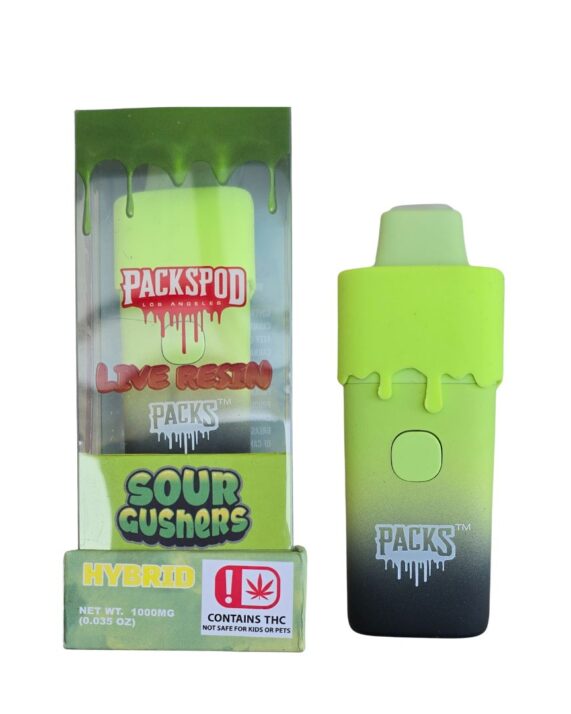 PLUMA DE WAX DESECHABLE - PACKSPOD "Sour Gushers" (HÍBRIDA)