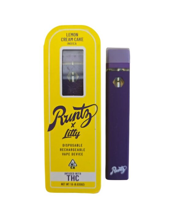 PLUMA DE WAX DESECHABLE - RUNTZ BY LITTY "Lemon Cream Cake" (INDICA)