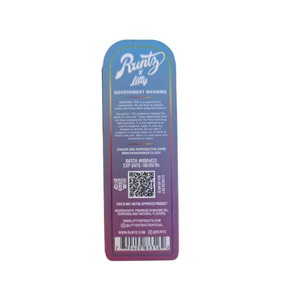 PLUMA WAX RUNTZ RAINBOW COTTON CANDY REVERSO PLUMA WAX RUNTZ RAINBOW COTTON CANDY REVERSO