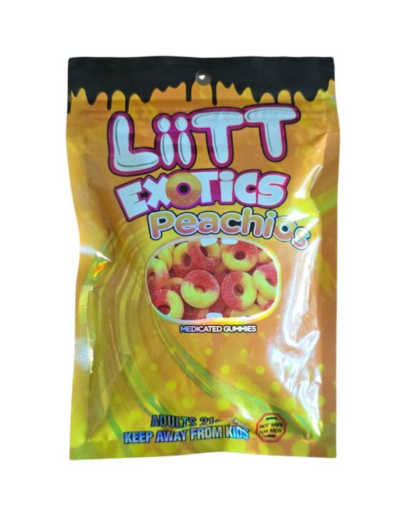 Gomitas Liitt Exotics "Peachios"THC (1000 MG)