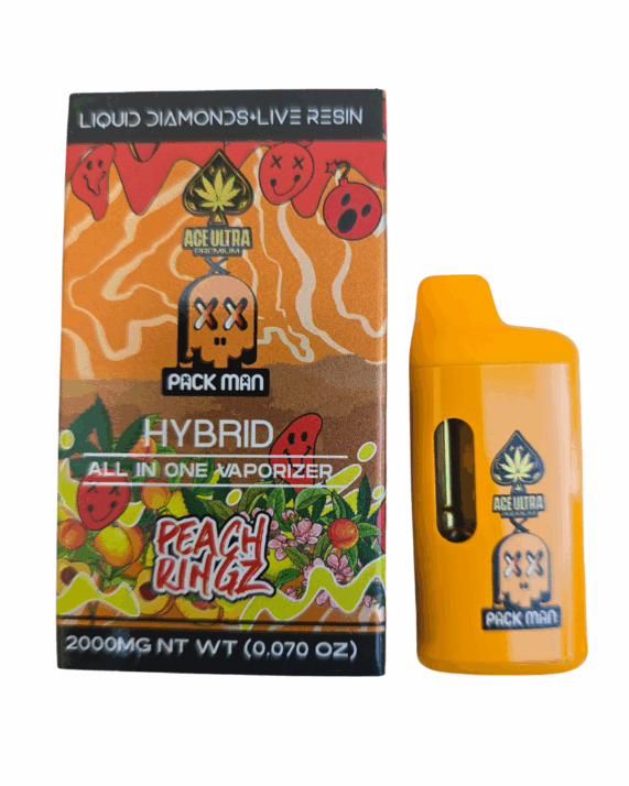 PLUMA DE WAX – PACK MAN x ACE ULTRA «Peach Ringz» 2ML (HIBRIDA)