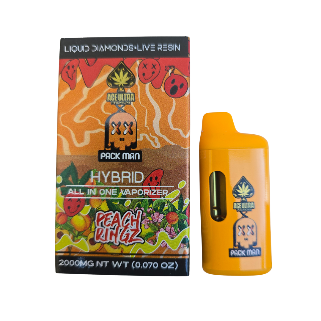 PLUMA DE WAX – PACK MAN x ACE ULTRA «Peach Ringz» 2ML (HIBRIDA)