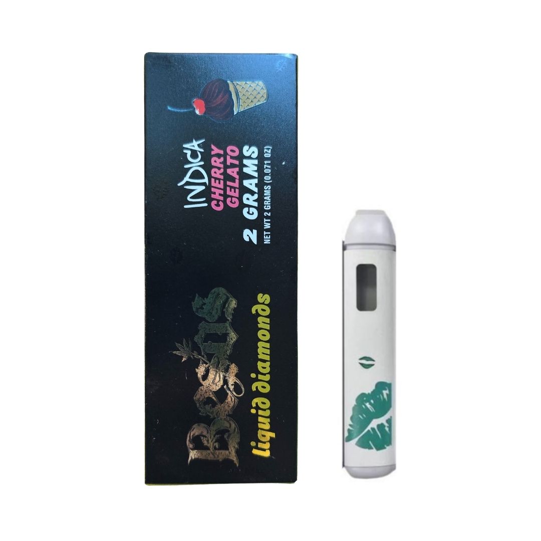 PLUMA DE WAX DESECHABLE - BESOS "Cherry Gelato" 2ML (INDICA)