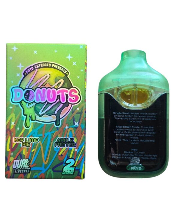 PLUMA DE WAX - DONUTS 2 (SABORES) "Key Lime Pie - Apple Fritter" 2 ML (HIBRIDA)