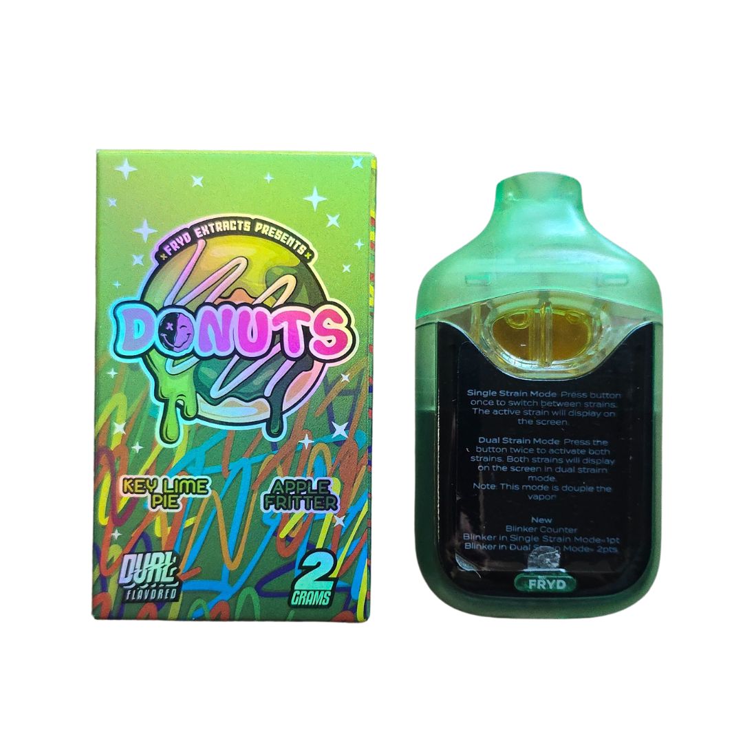 PLUMA DE WAX - DONUTS 2 (SABORES) "Key Lime Pie - Apple Fritter" 2 ML (HIBRIDA)