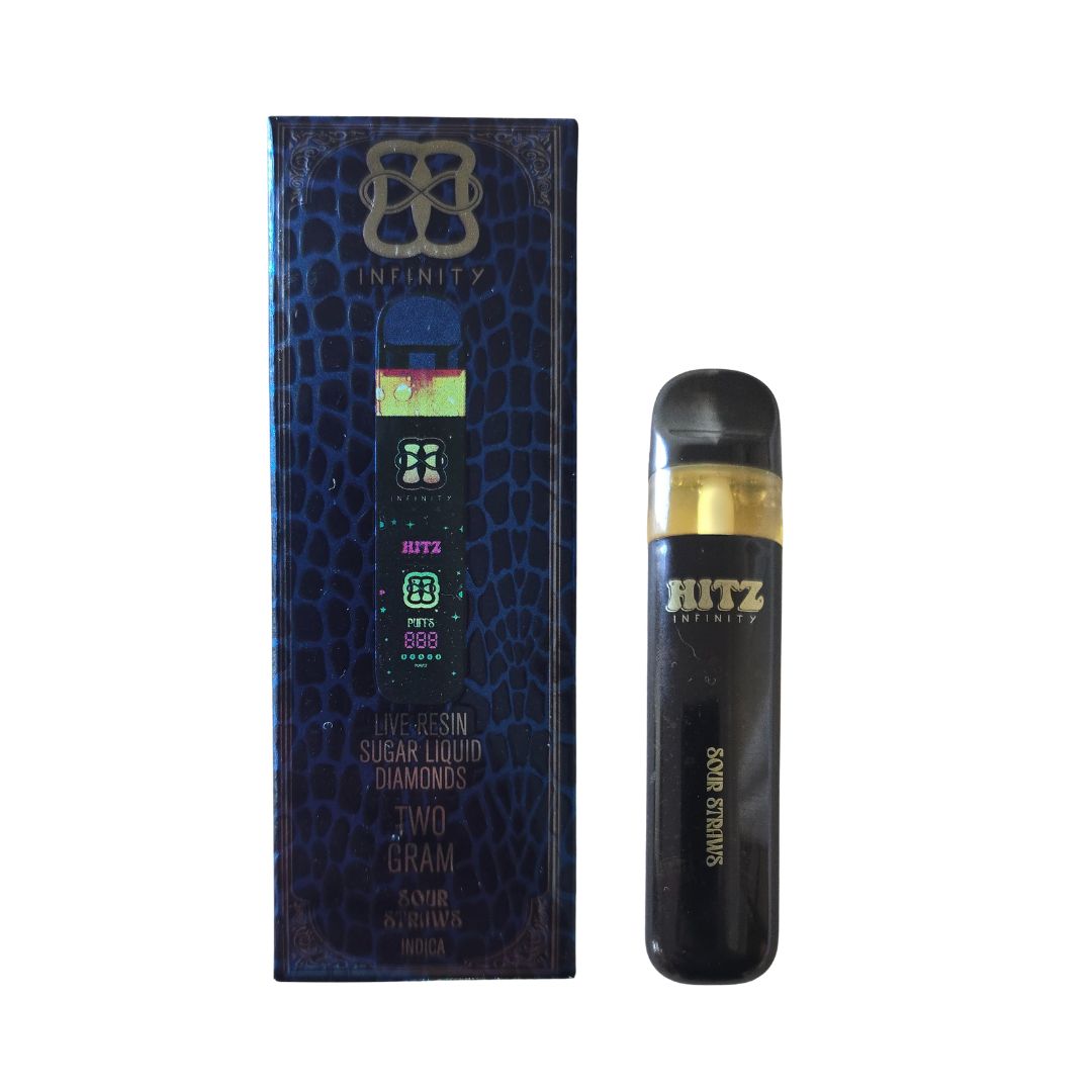 PLUMA DESECHABLE DE WAX – HITZ «Sour Striws» 2 ML (INDICA)
