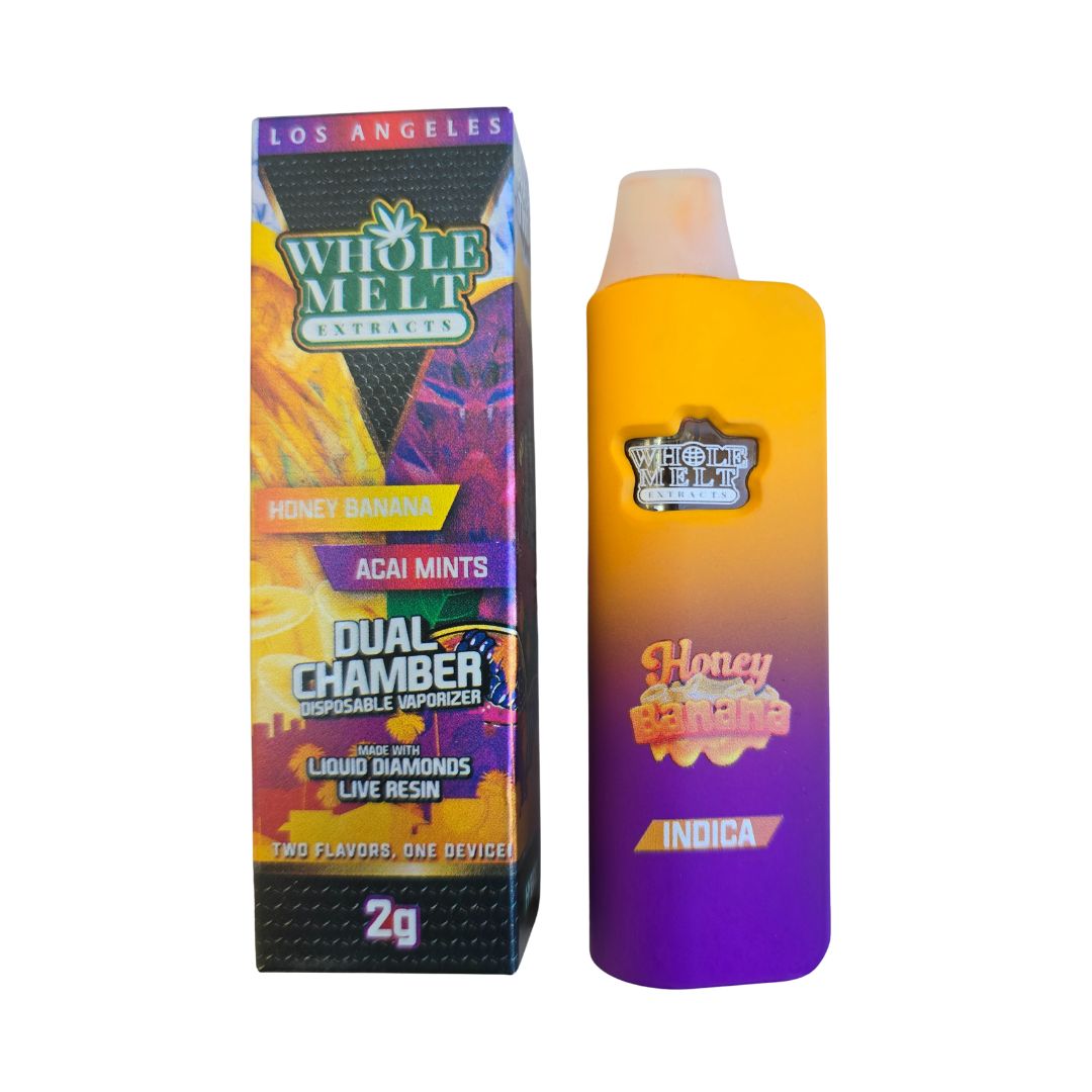 PLUMA DE WAX - WHOLE MELT "Honey Banana & Acai Mints" 2ML (INDICA/HÍBRIDA)
